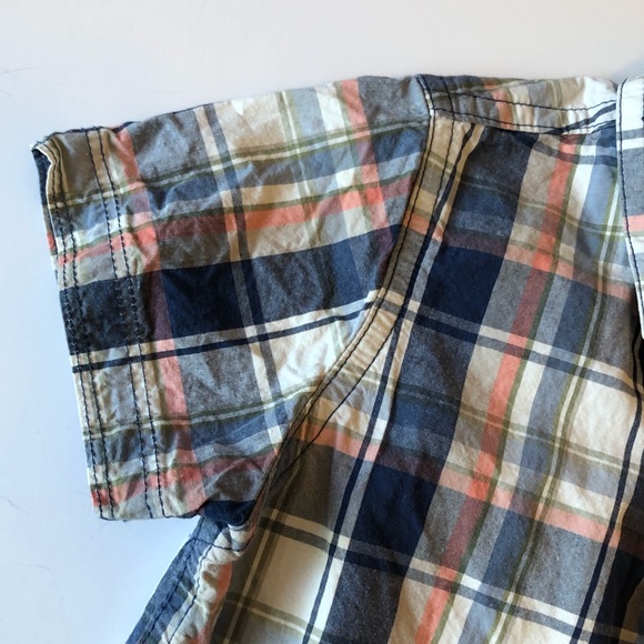 JOE FRESH 3T NAVY / ORANGE SHORT SLEEVE DRESS SHIR - Picture 3 of 6